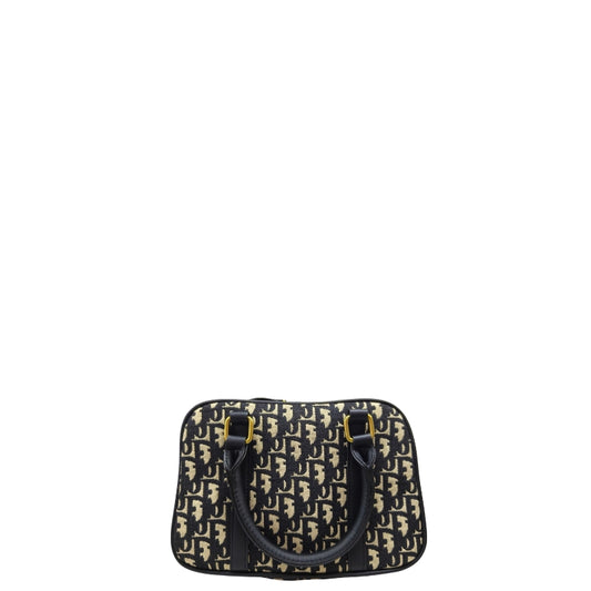 Blue Dior Oblique Jacquard nano bag