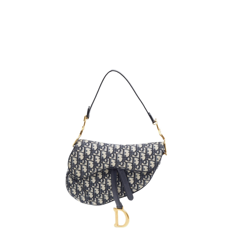Dior Saddle Bag – Navy & White
