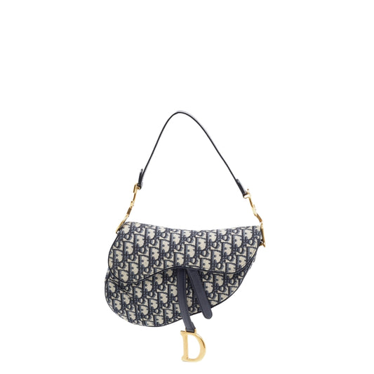 Dior Saddle Bag – Navy & White