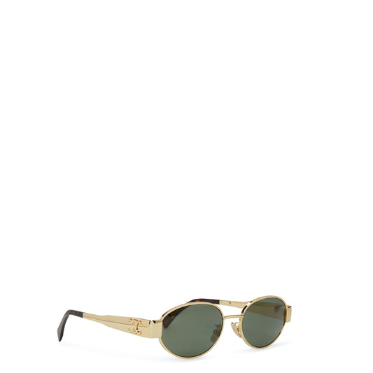 Celine Gold Oval Sunglasses