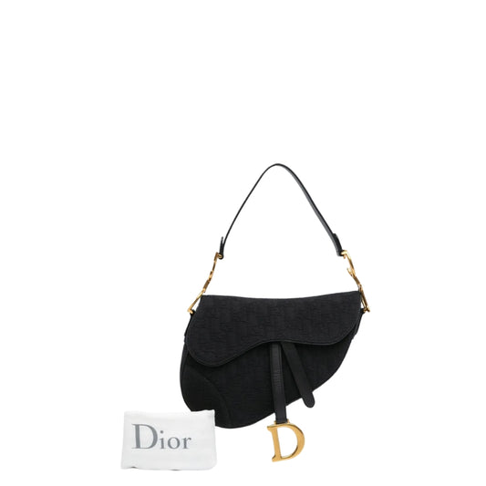 Christian Dior Saddle Bag - Black